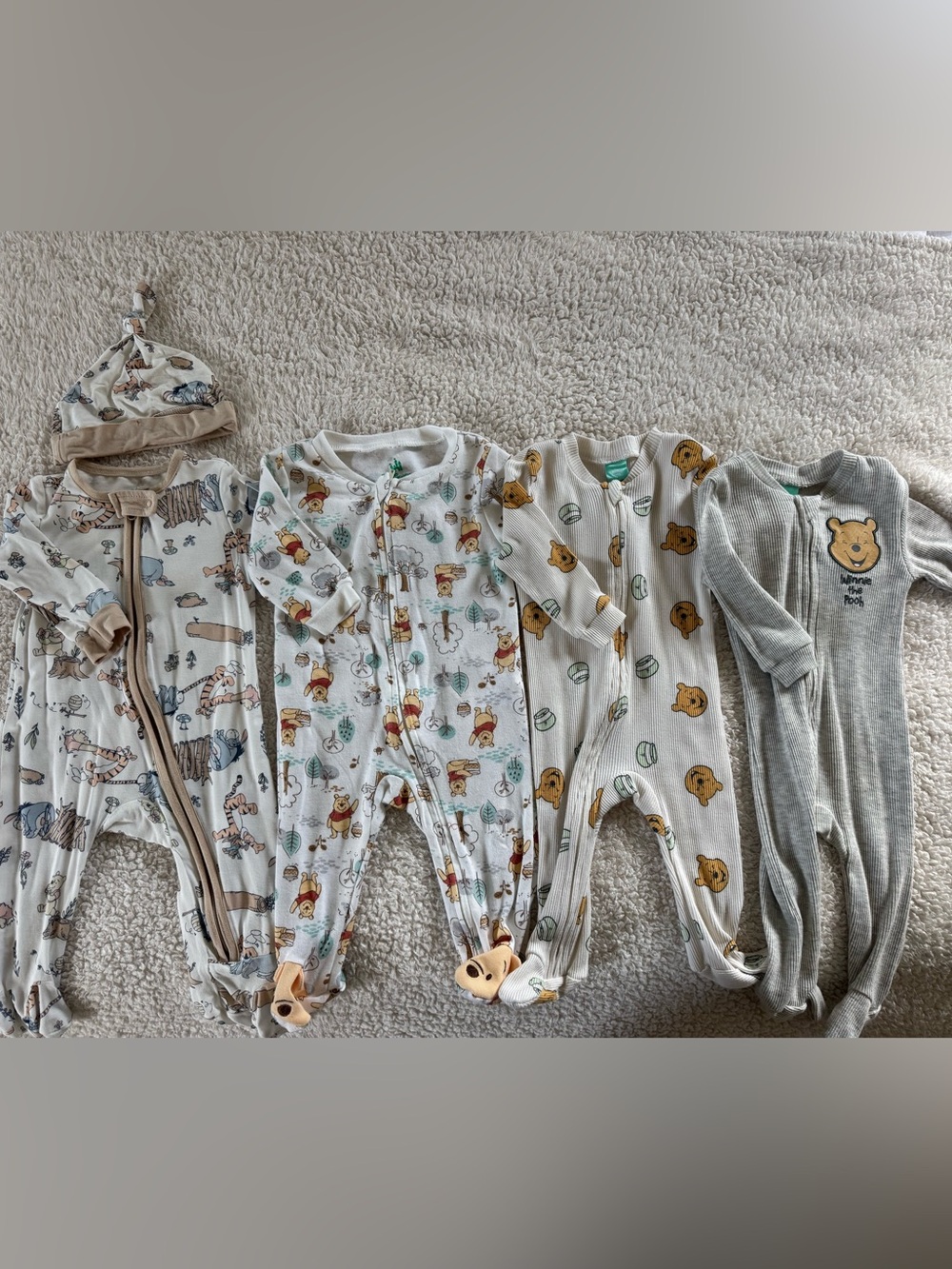 Winnie the Pooh Themed Set of Onesies